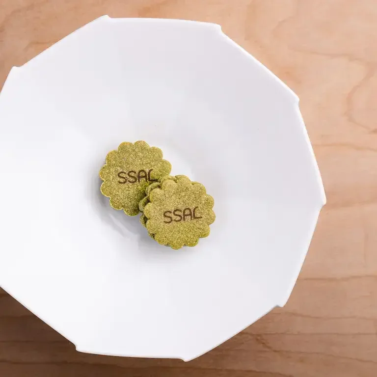 Green Tea Butter Cookie With Earl Grey Ganache