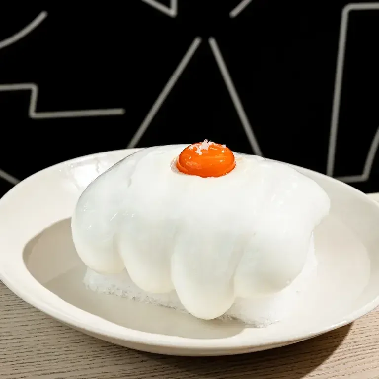 Milk Passion Fruit, Honeycomb, and Egg