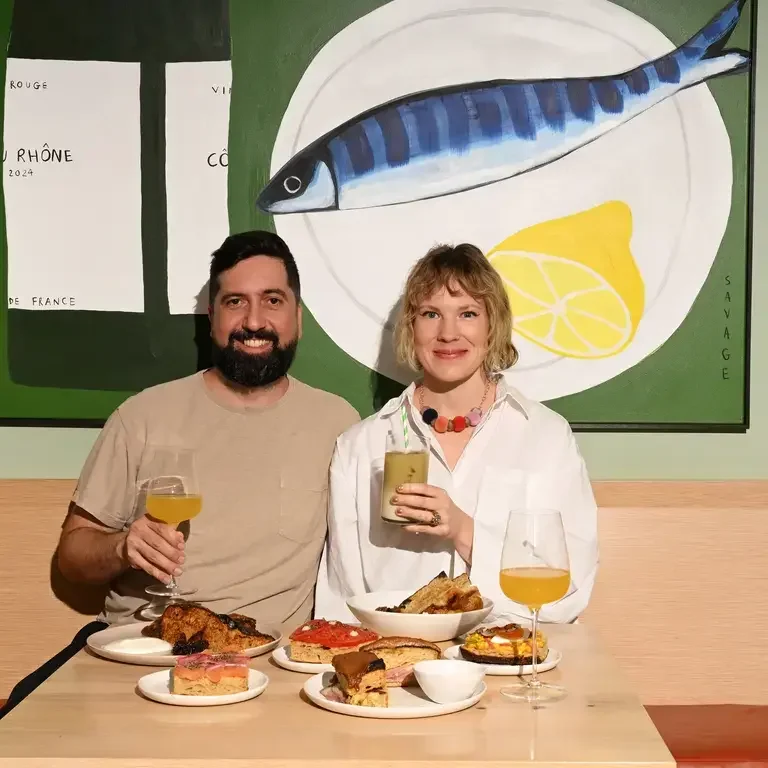Chef Harry Posner and Natalie Dial