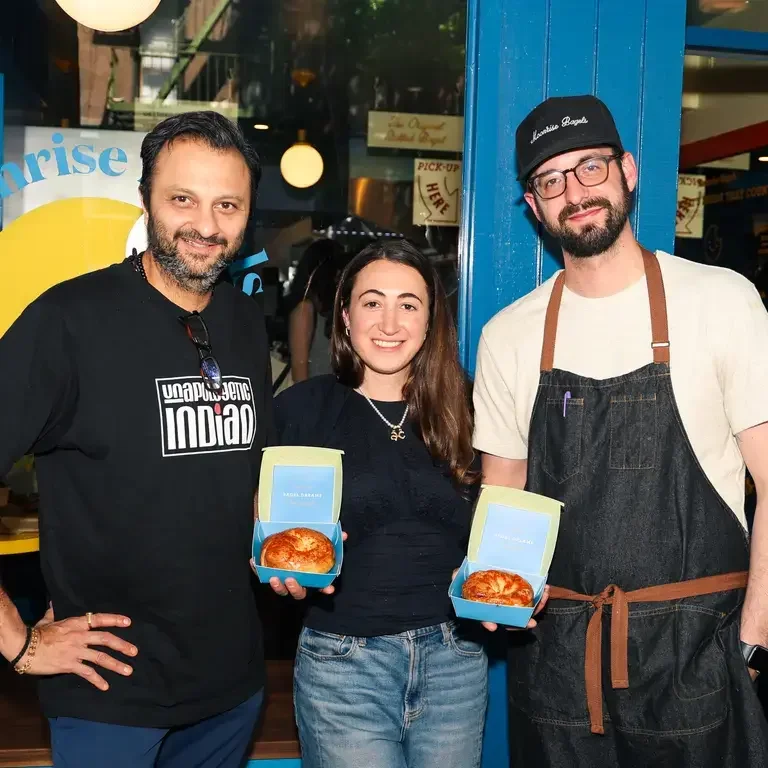 Dhamaka and Moonrise Bagels Chef Chintan Pandya and Jeremy Rhodes