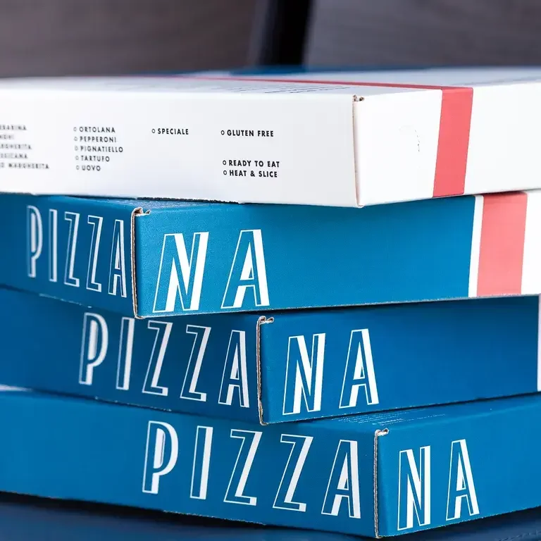 Pizzana's Proprietary Pizza Boxes