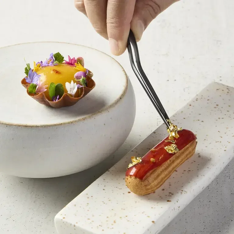 Passion Fruit Pani Puri and Foie Gras Eclair