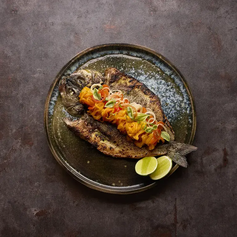 Escovitch Branzino at Maroon