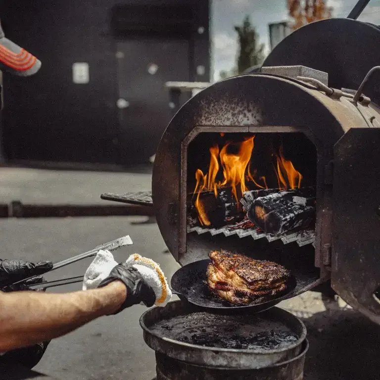 Noko with Pitmaster Aaron Fletcher