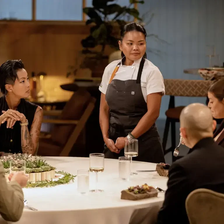Kristen Kish, Rhoda Magbitang, and Gail Simmons