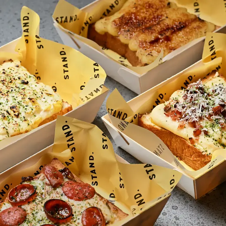 Corn Béchamel Toast at STAND.