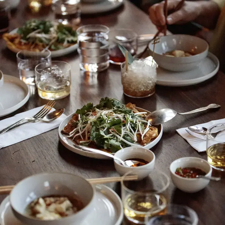 Food at Leo's in Santa Fe