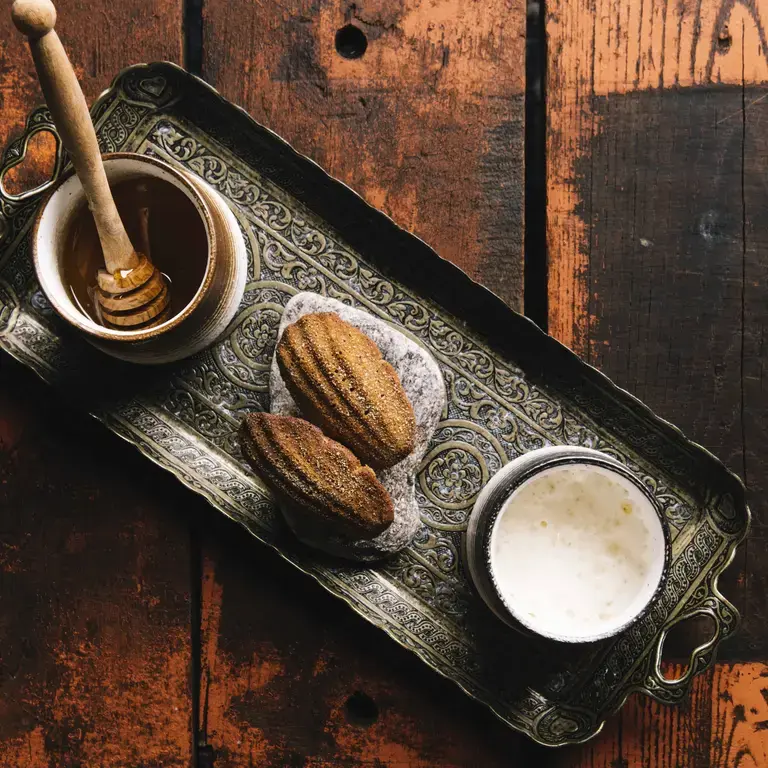 Aerated Brie and Mushroom Madeleines at Stages