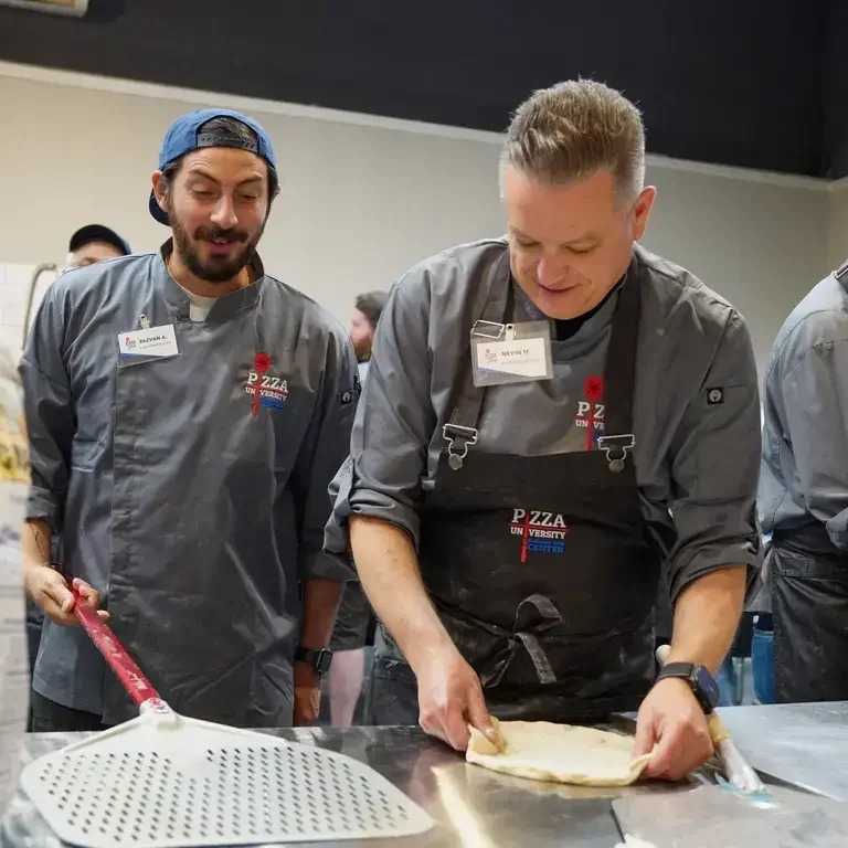 Writer Nevin Martell Shaping Dough