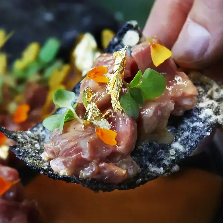 A5 Wagyu Tartare at 888 in Nashville