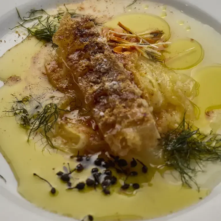 Salted Honeycomb and Lemon Carpaccio at Da Prato