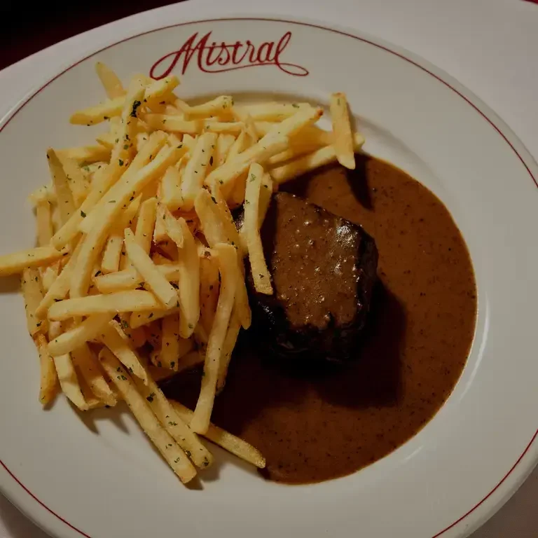 Steak Frites at Mistral