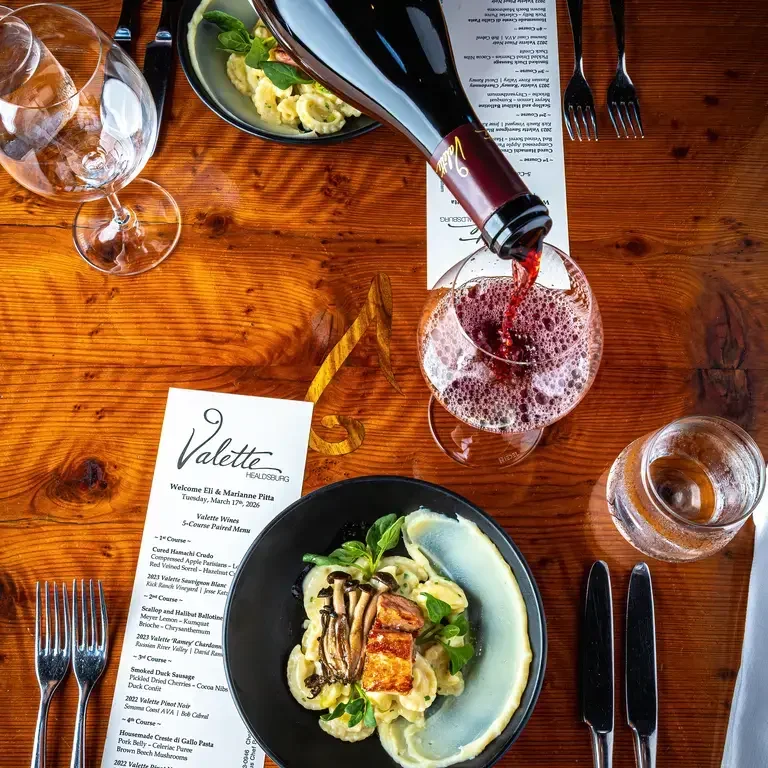 2022 Valette Pinot Noir and Creste di Gallo Pasta