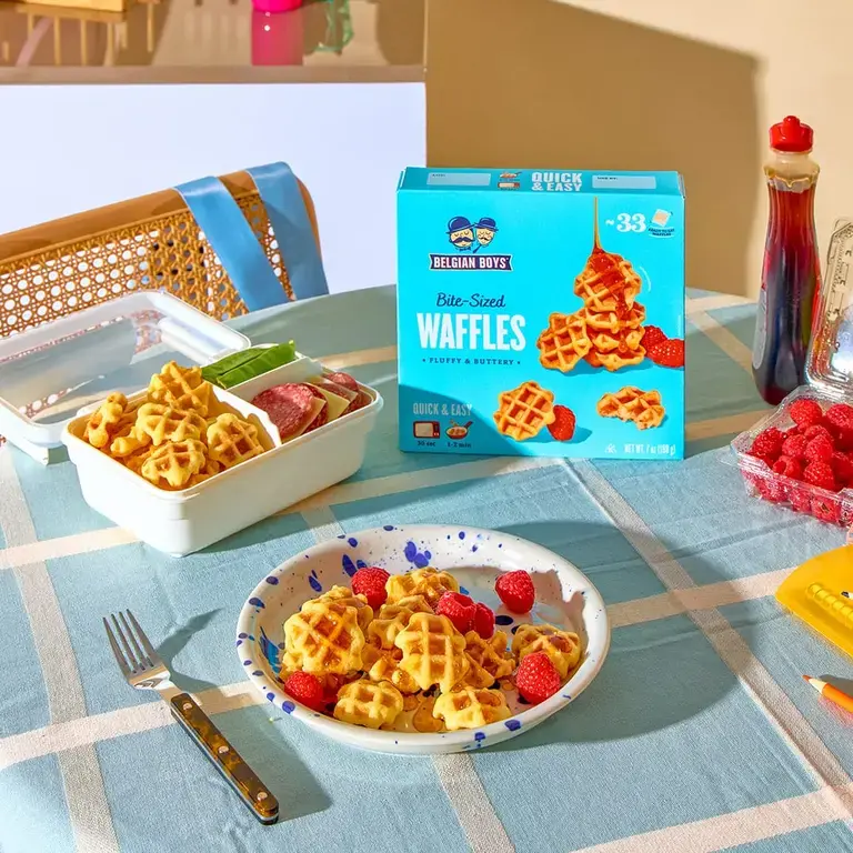 Belgian Boys Bite-Sized Waffles