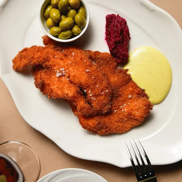 Schnitzel at Malka