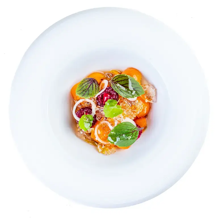 Tomato and Raspberry Salad