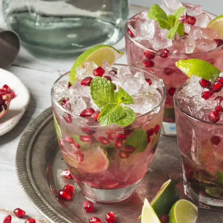 Grenadine syrup cocktails.