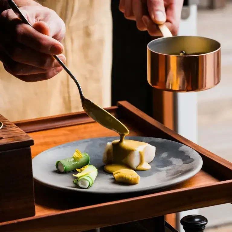 Plating at Harbor House Inn.