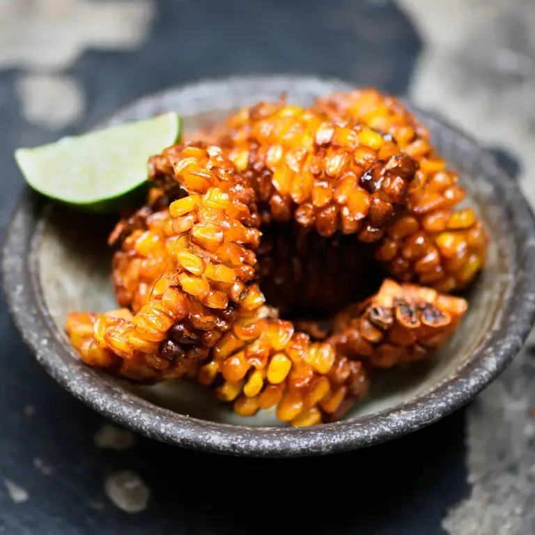 A bowl of corn ribs at Fallow.