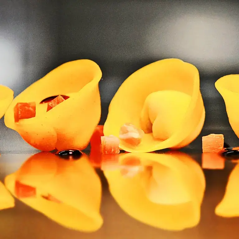 Tortelli with Liquid Parmesan Cheese