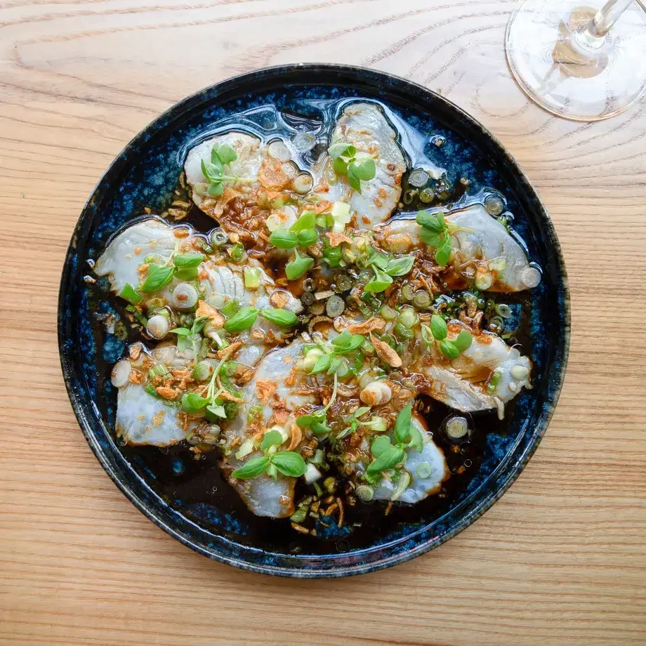 Moody Tongue Fluke Crudo