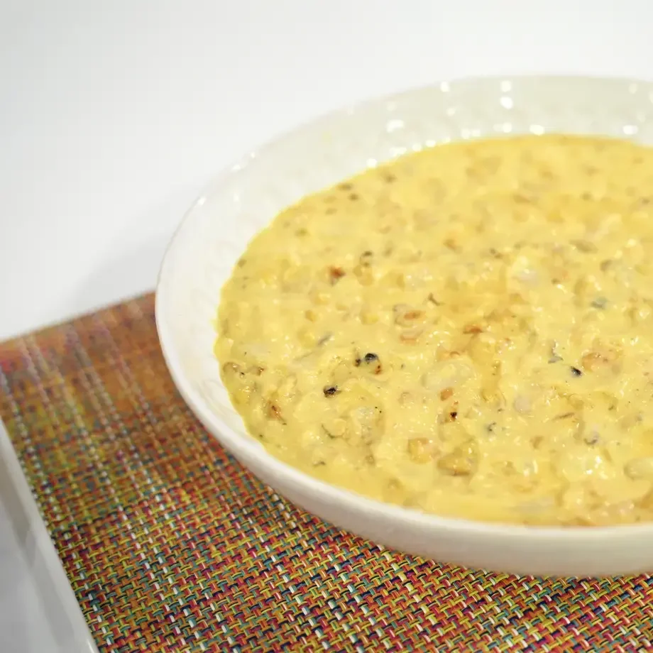 Andean &amp; Roasted Corn with Huancaína Sauce