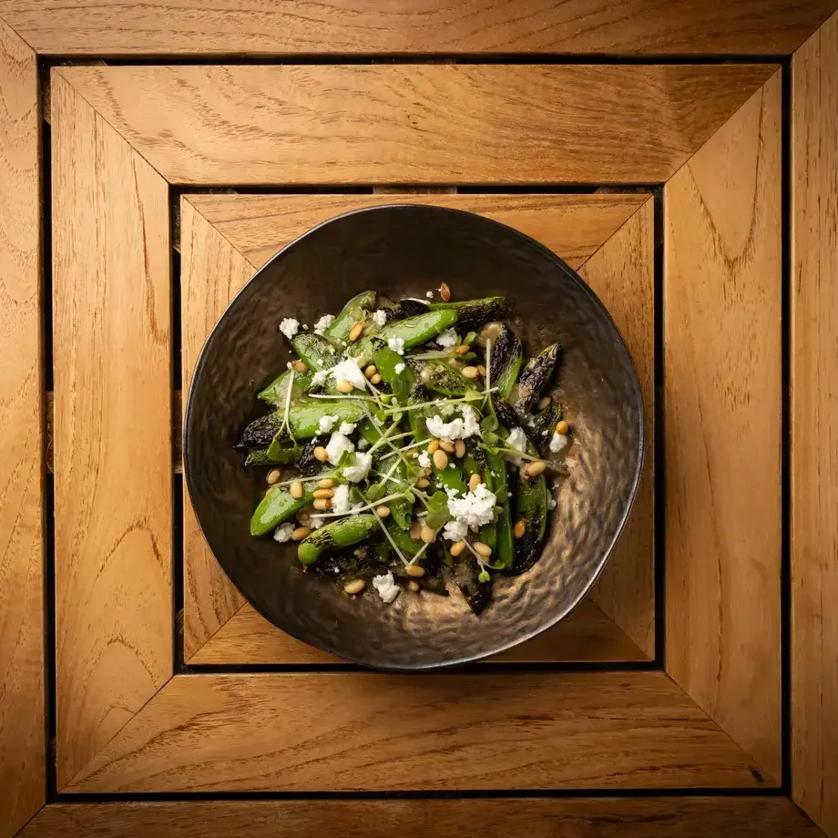 Grilled Sugar Snape Peas