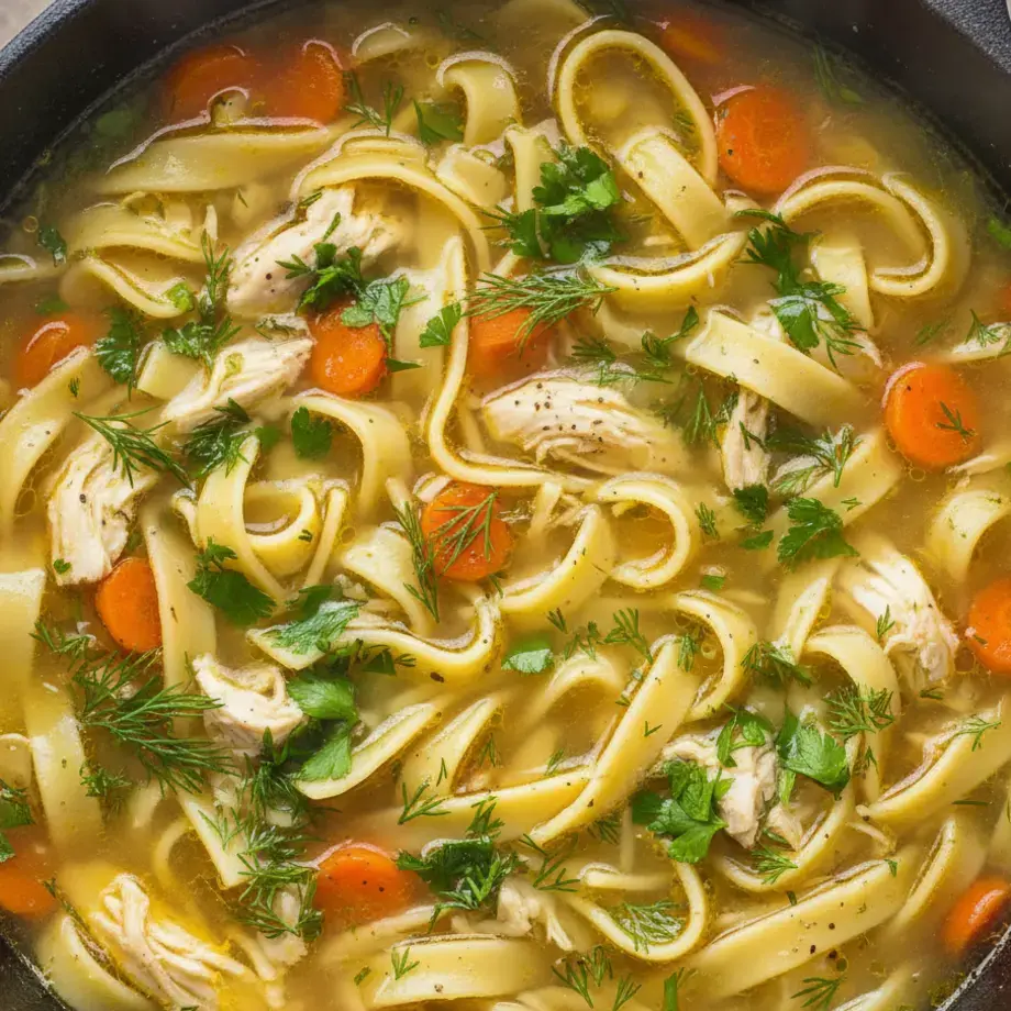 Chicken Soup with Pappardelle
