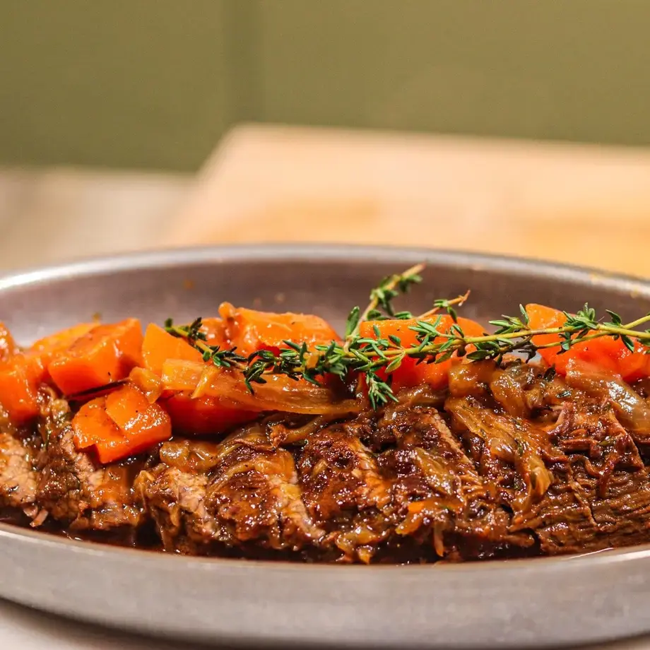 Apple Cider Braised Brisket