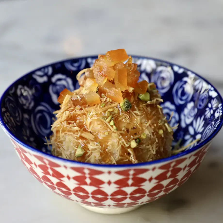 Kataifi Sundae With Orange Blossom Honey