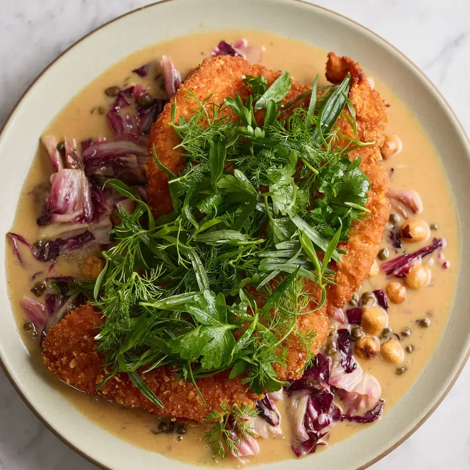 Chicken Cutlet with Radiccio