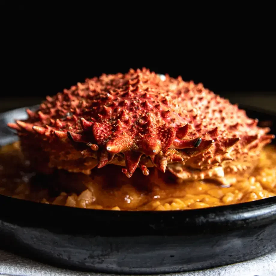 Fresh Spider Crab with Arroz Cremoso