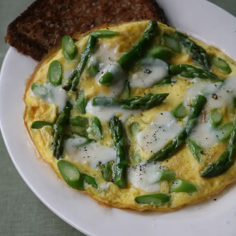 Lazy Asparagus Omelet