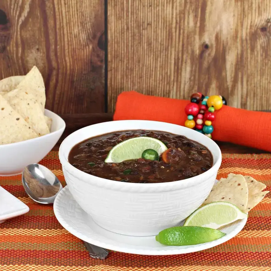 black bean soup - Fine Dining Lovers