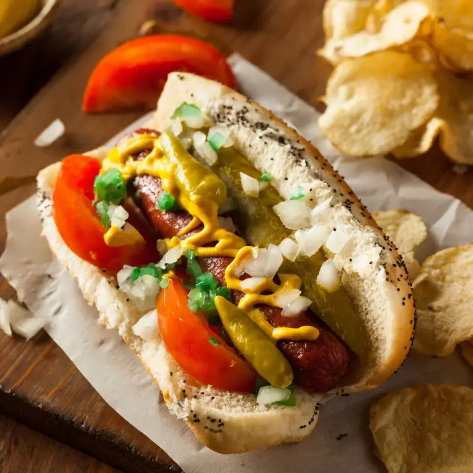 Chicago-Style Hot Dog - Fine Dining Lovers