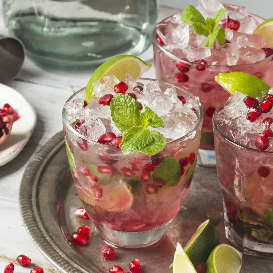 Grenadine syrup cocktails.