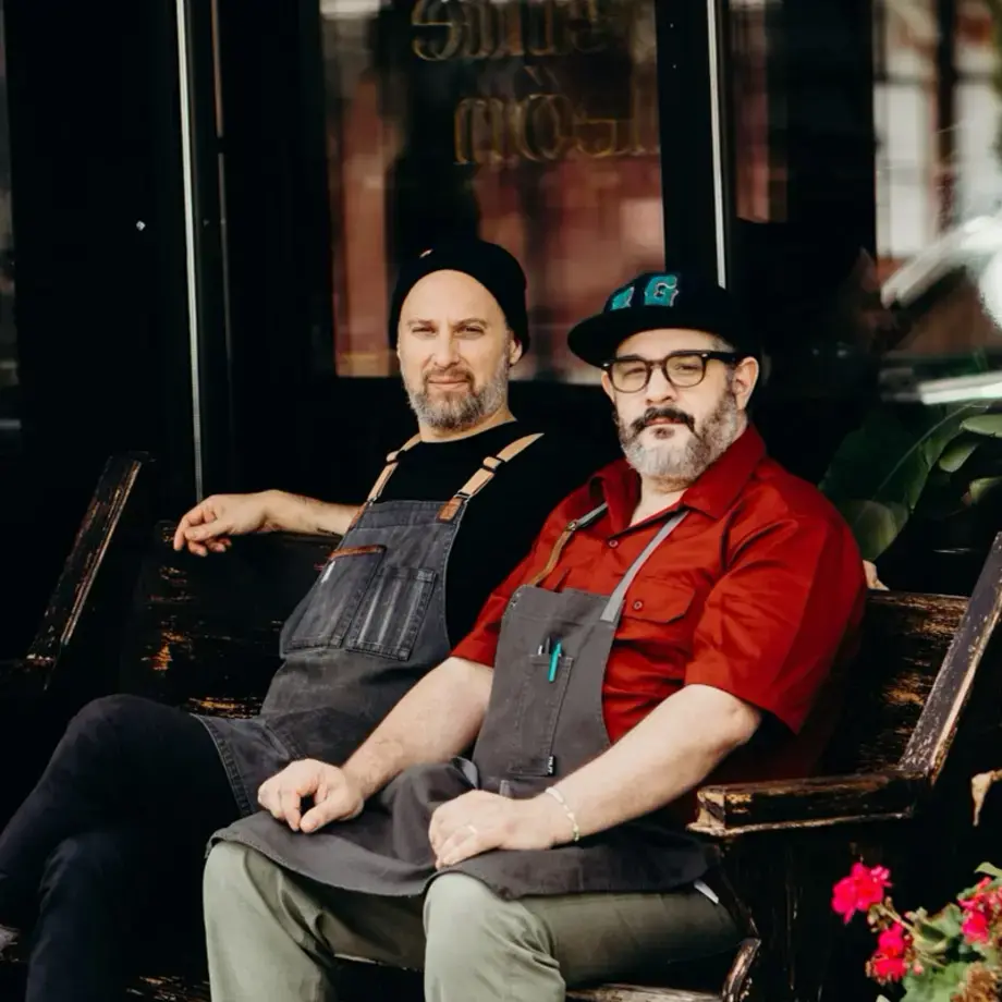 Chefs Jorge Guzmán and Jeremy Fox.