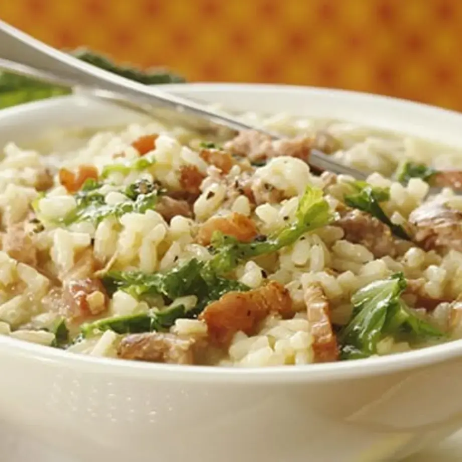 Bacon and Cabbage Risotto