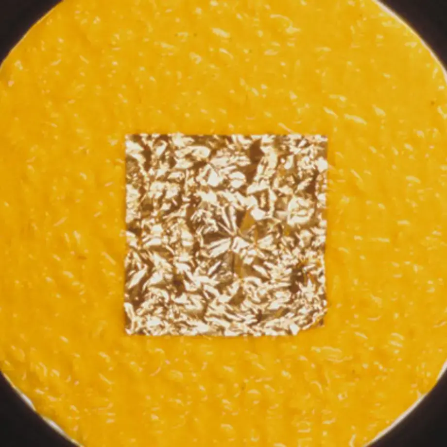 Saffron Risotto With Edible Gold Leaves