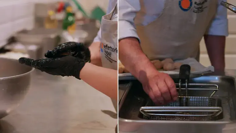 Preparing and cooking the meatballs