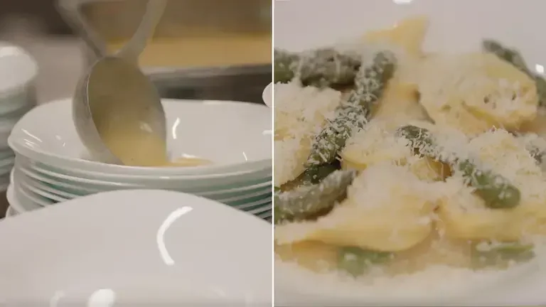 The Fondue Arranged on a Plate