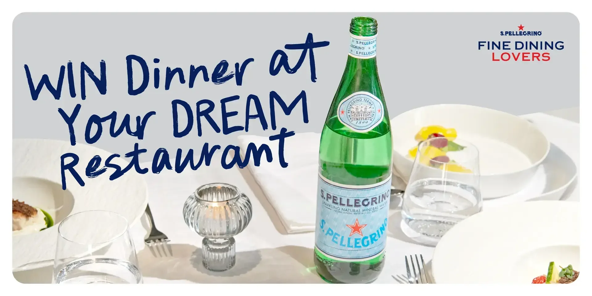 San Pellegrino Bottle on a table