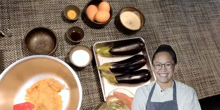 Through the eyes of the chef Ibrahim Miso eggplant