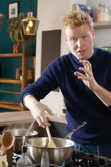 Mark Moriarty cooking
