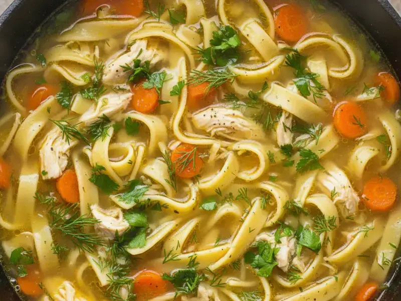 Chicken Soup with Pappardelle