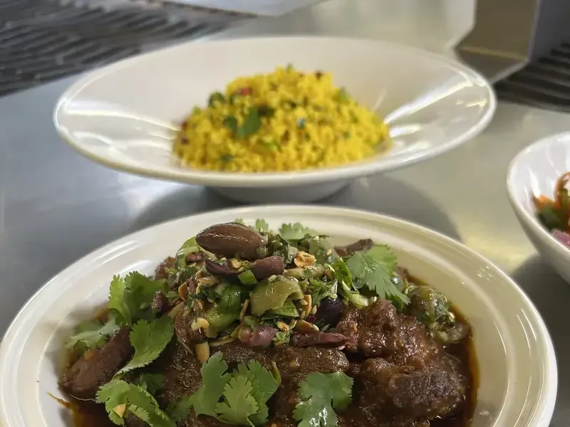 Lamb Tagine With Jeweled Couscous and Dukkah