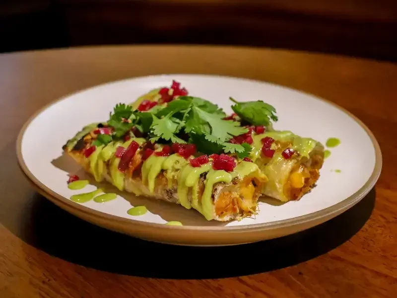 Enchiladas at Broken Spanish Comedor