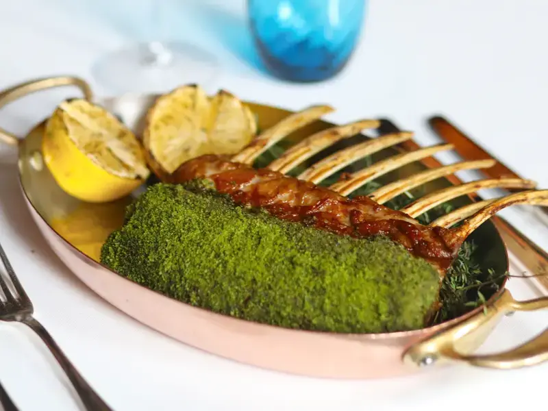 Herb Crusted Roasted Rack of Lamb