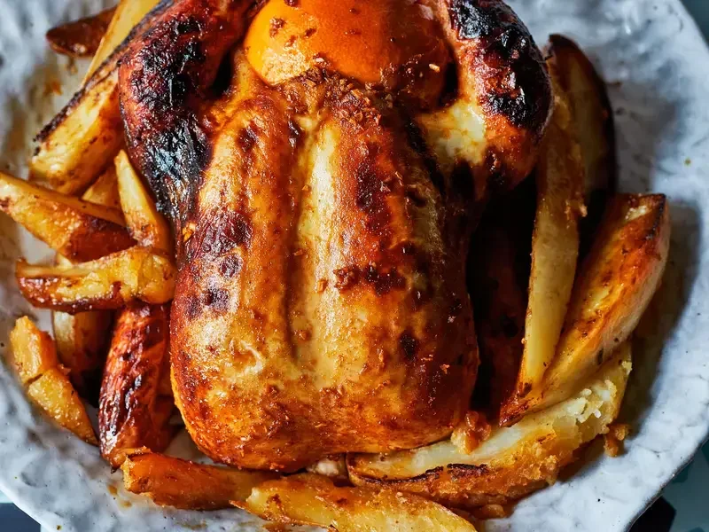 Orange Blossom-Scented Roast Chicken and Potatoes