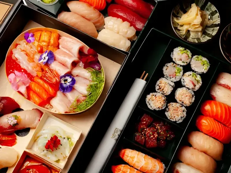 Home-akase To-Go Box at Noriko Handroll Bar